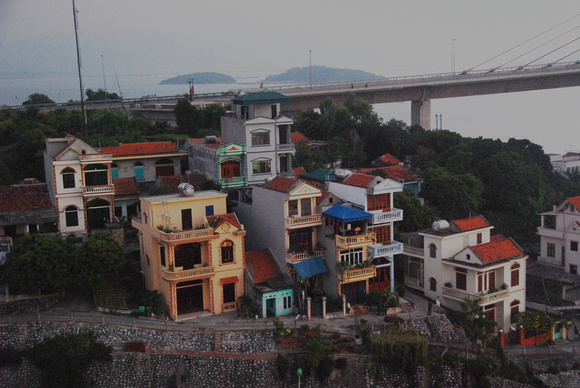 City dwellings, Ha Long Bay, Vietnam