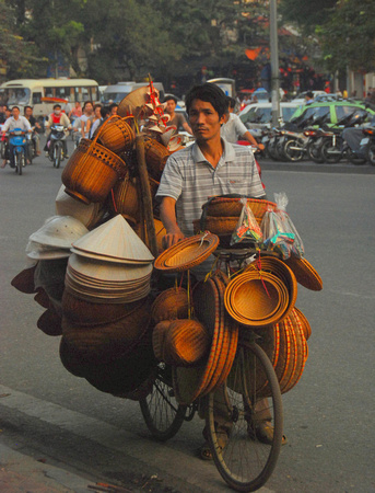 Basket seller, Hanoi