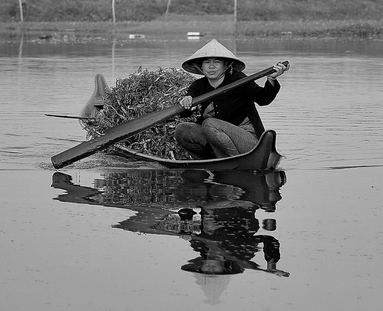 Canal Scene, Nui Sam, Vietnam