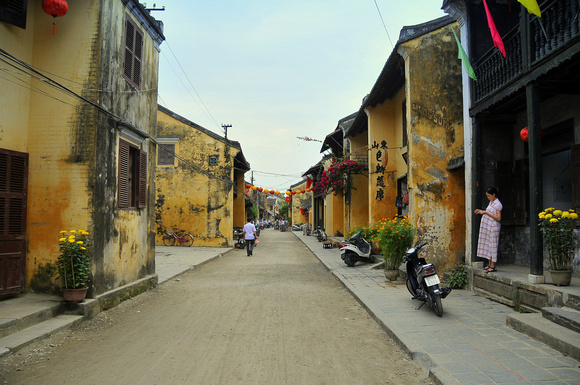 Early morning street scene, Hoi An, Vietnam