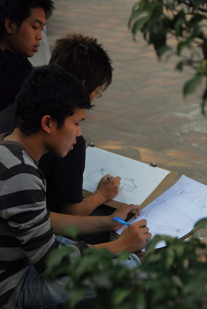 Architecture students, Hanoi