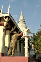 Offering to spirits, Phnom Penh, Cambodia