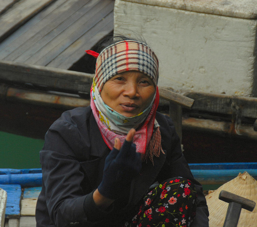 Market woman, Ha Long bay, Vietnam