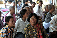 Women listening to Buddhist Sermon, Siem Reap, Cambodia