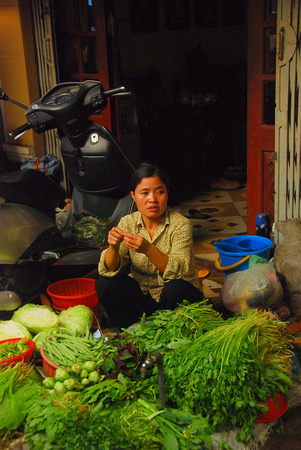 Vegetable seller, Hanoi